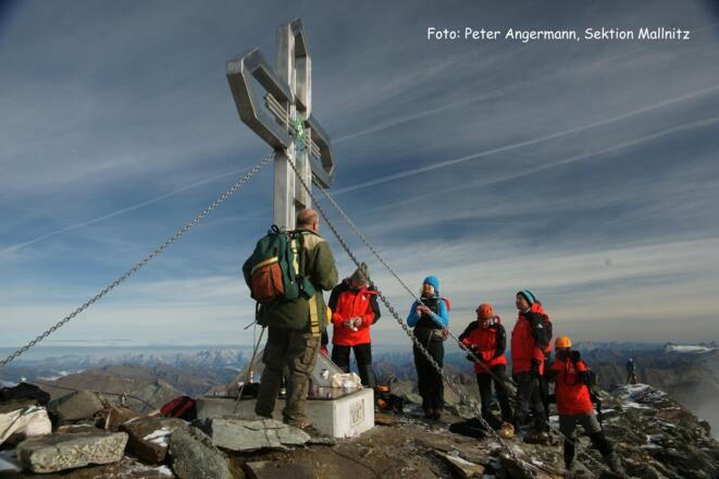 Das Gipfelkreuz auf dem Vorderen Geiselkopf