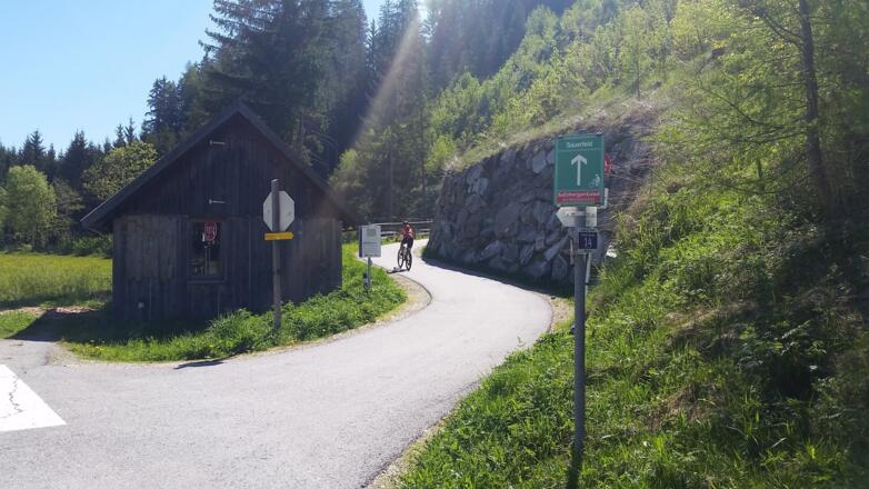 Radweg nach Sauerfeld