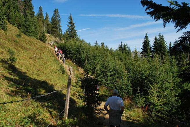 Anstieg auf den Höhenweg
