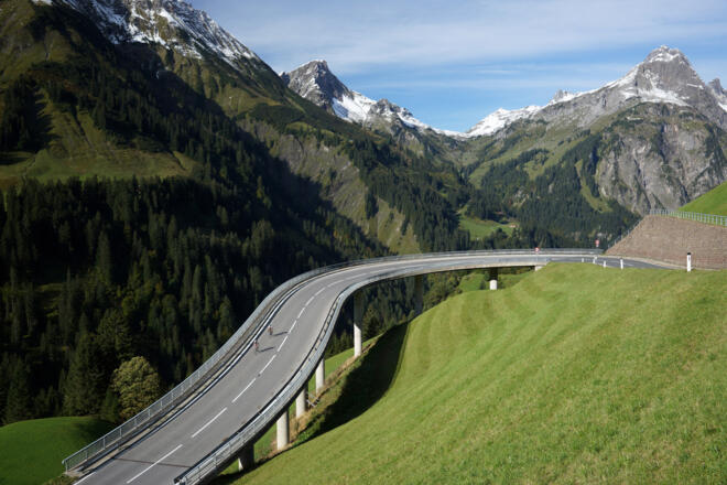 Passstraße zum Hochtannberg