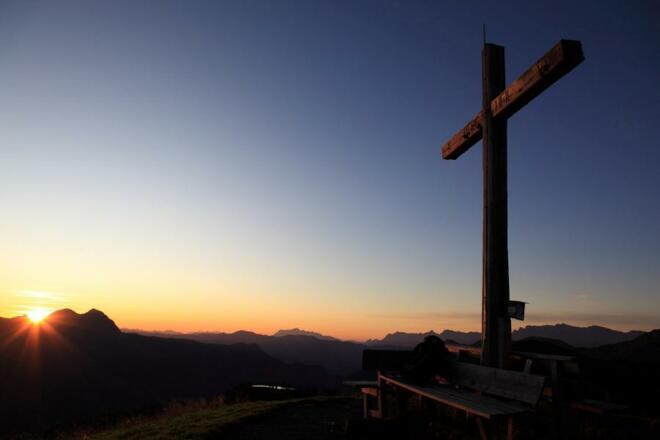 Sonnenuntergang am Kreuzkogel