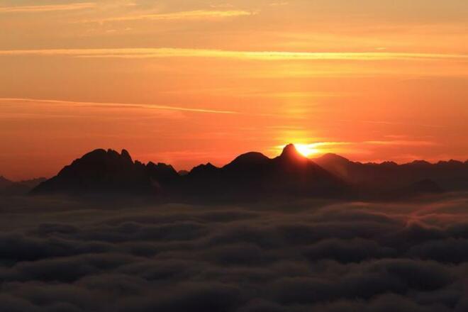 Sonnenaufgang am Gamskarkogel