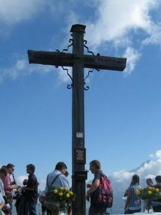 Das Gipfelkreuz vom Roßbrand