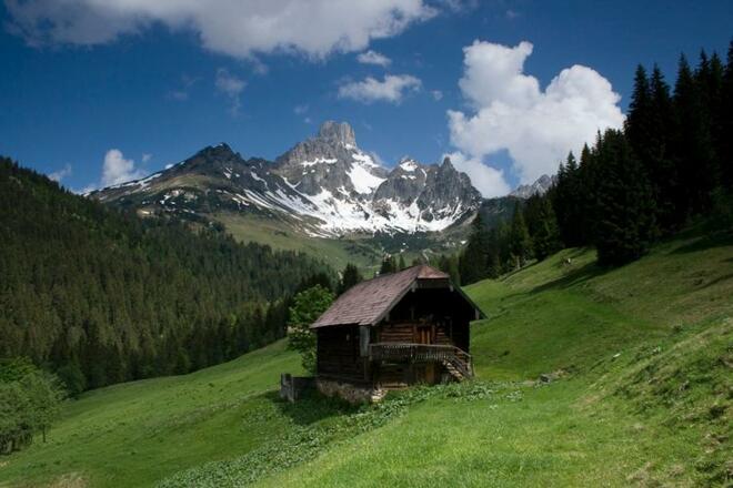 Die Aualm mit Bischofsmütze