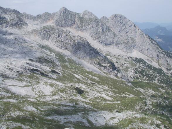 Blick: Schosshörner / Aufstiegweg