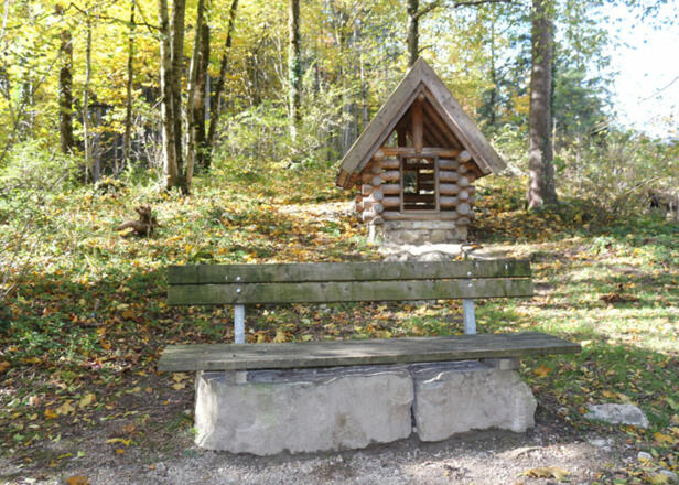 Beginn Jahreszeitenweg vom Egelsee-Golling