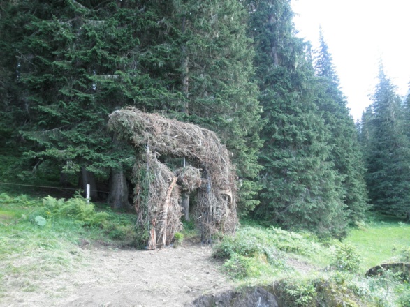 Nationalpark-Logo am Eingang des Weges