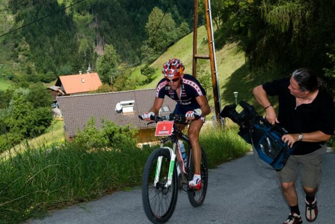 Mountainbiker im Stubaital
