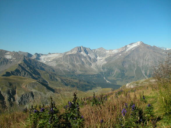 Blick vom Silberpfenning auf den Hohen Sonnblick