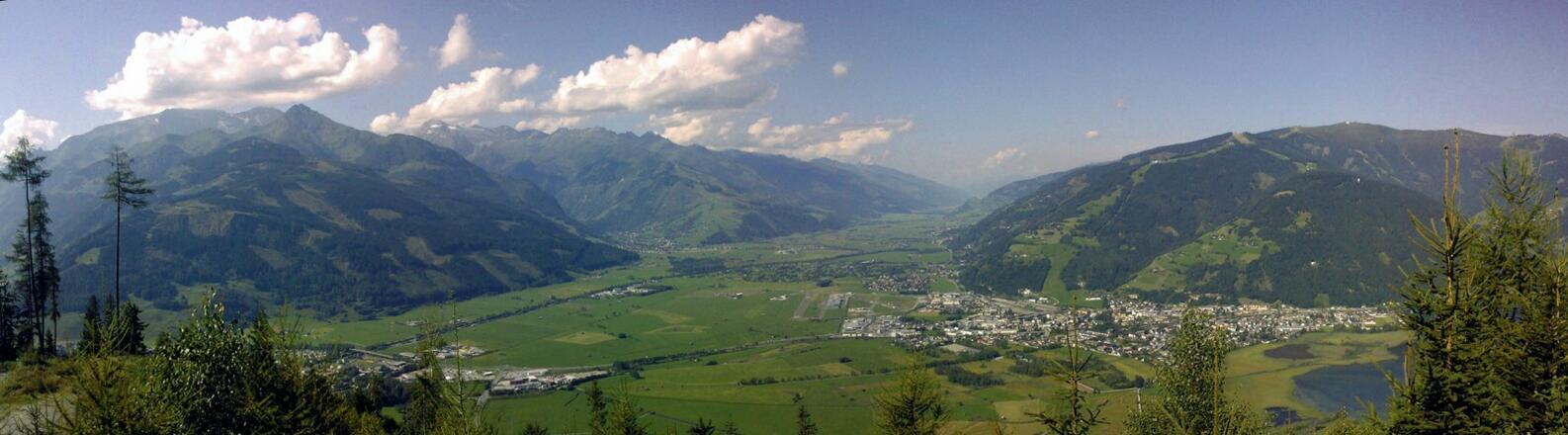 Panorama Salzachal - Schmittenhöhe