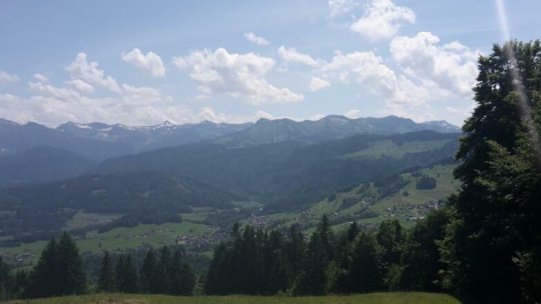 Ausblick auf Schwarzenberg