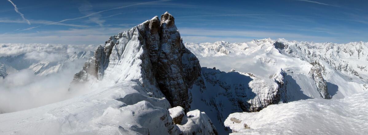 Der Pflerscher Tribulaun - die beherrschende Berggestalt.