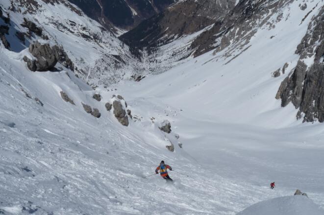 Oben Pulver unten Firn - Traumabfahrt durch das Schneetal