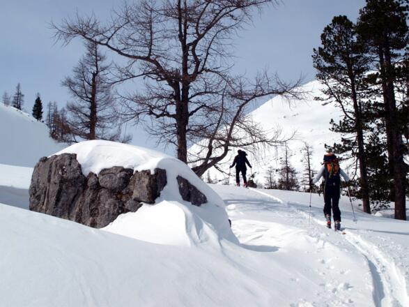 Schiroute rechts verlassen ca. 1815 m