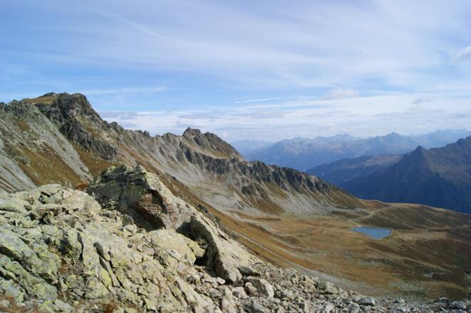 Blick vom Gafierjöchle zum Schafberg Hochplateau