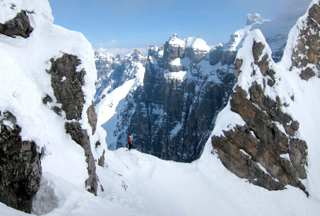 Zurück an der Schneetalscharte.