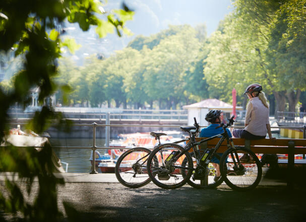 Bregenz Seeanlagen. Bregenz ist ein schöner Ausgangs- oder Endpunkt für Touren