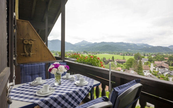 Balkon mit Panorama-Blick