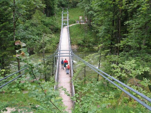 Hängebrücke über die Koppenraun