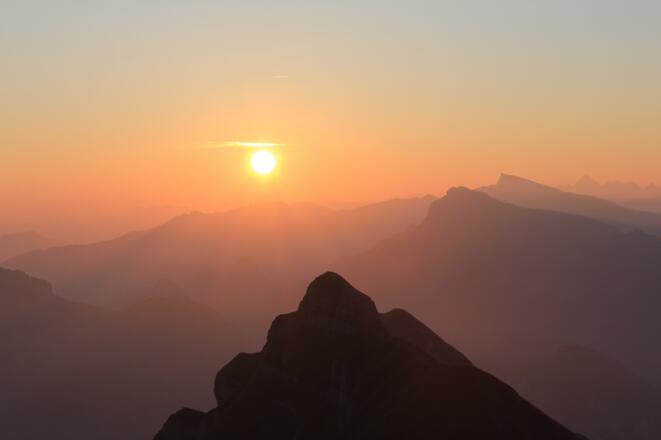 Sonnenaufgang auf der Kanisfluh