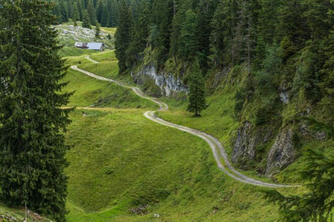 Blick auf Untere Sattelalpe