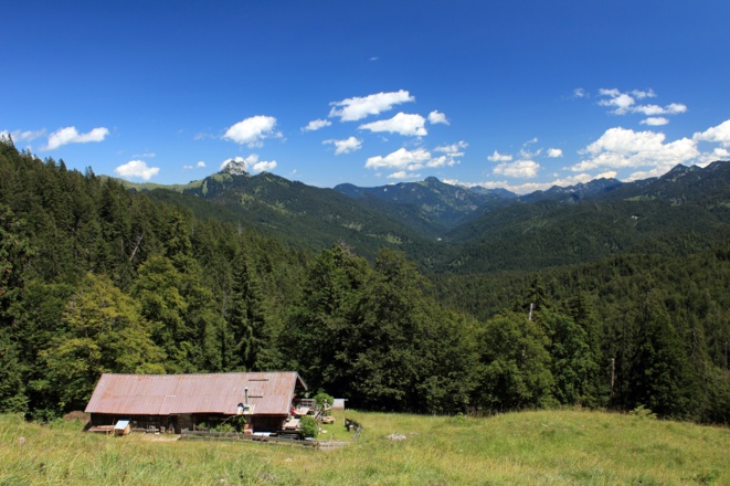 Mitterhütte auf dem Weg zur Hochalm