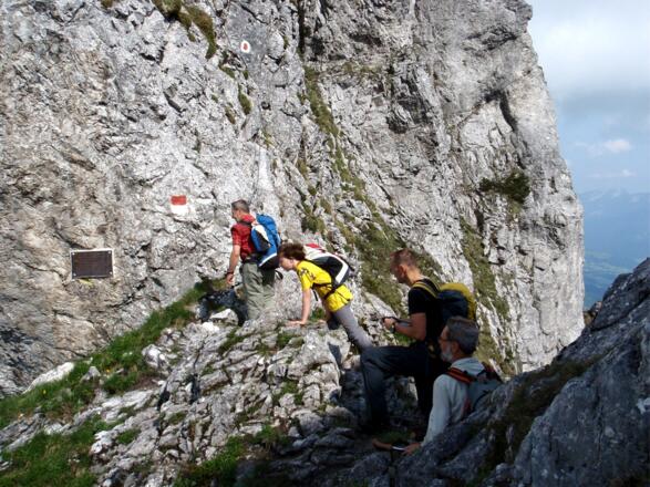 Klettersteig-Einstieg 1670 m