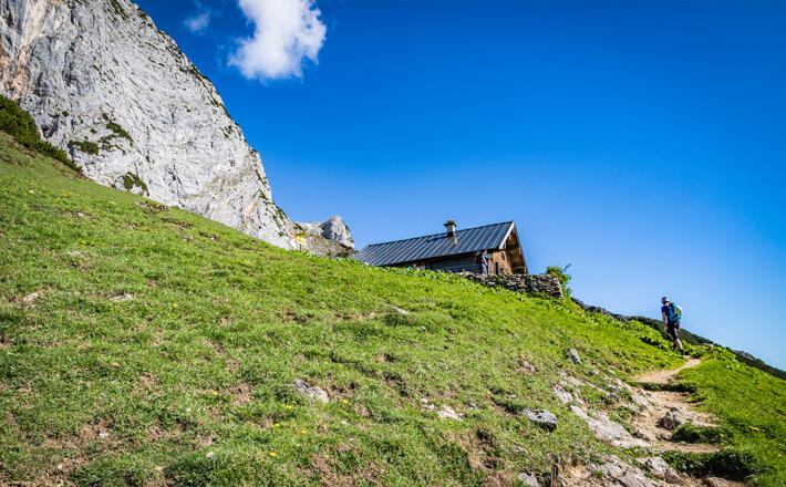 Ankunft am Scheibenkaser