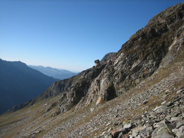 Aufstieg von Neuer Thüringer Hütte - Blick Richtung Nord