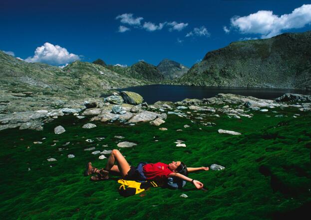 Entspannen auf den saftigen Moosmatten am Klafferkessel