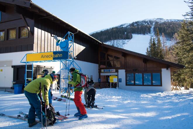 Start bei der Aineckbahn