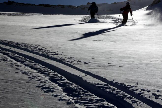 Am flachen Gletscherbecken des Kraspesferner