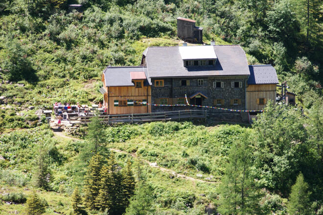 Die Gollinghütte im Steinriesental, Untertal
