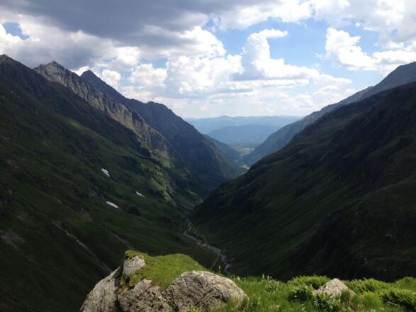 Blick vom Weg Nr. 702A ins Göriachtal