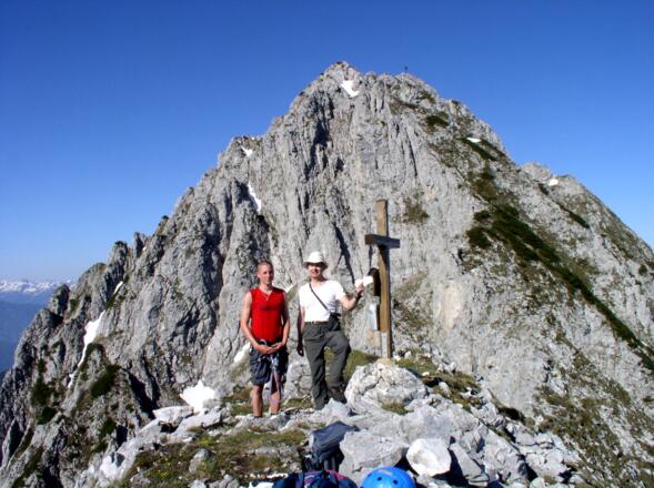 Bosruck 1992 m von der Frauenmauer 1835 m gesehen.