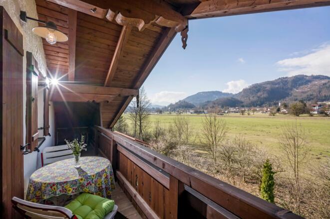 Aussicht vom Balkon