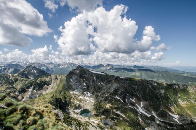 Blick vom Pichler Schober zum Rippetegg