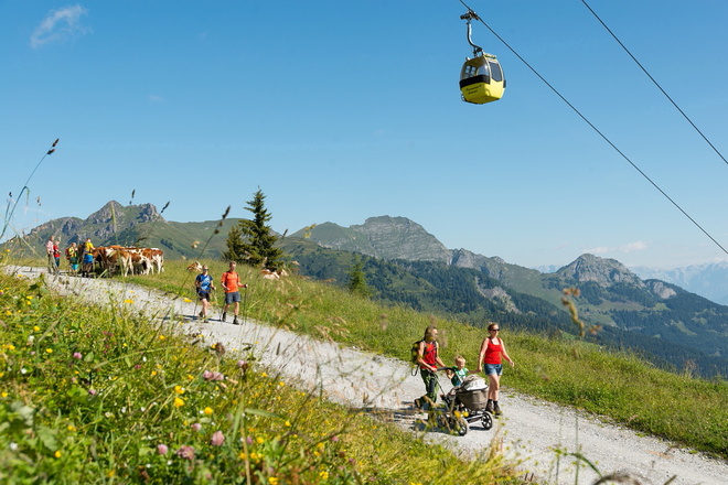 Wandern am Kinderwagenweg