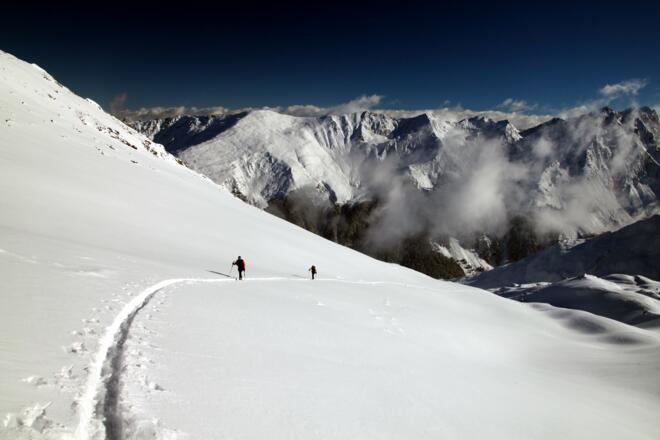 nicht mehr weit bis zum Skidepot