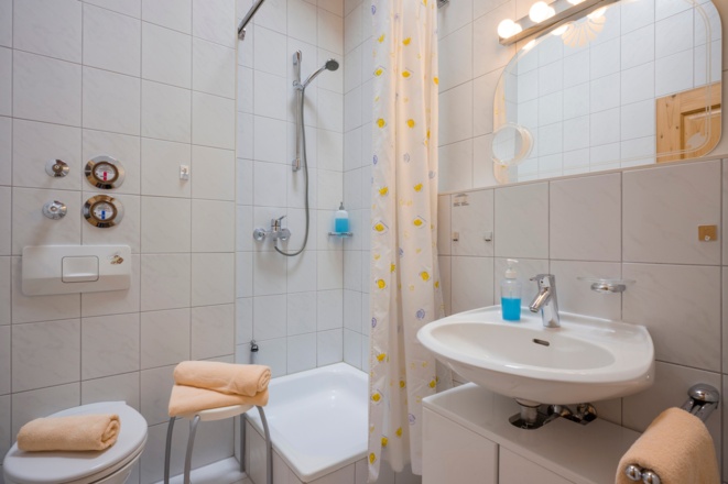 Badezimmer im Appartement Nr. 37