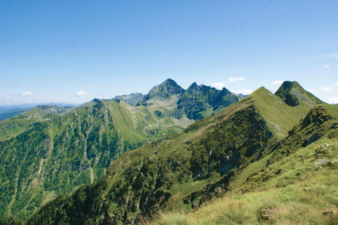 Blick vom Planai-Höhenweg zum Höchstein