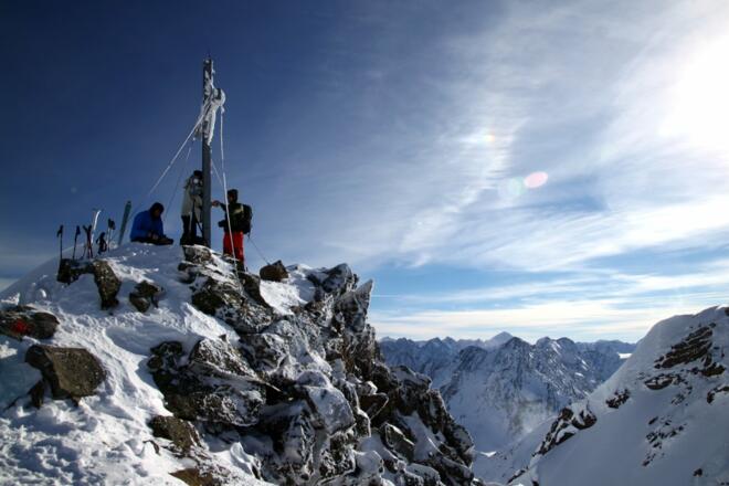 selten allein am Gipfel