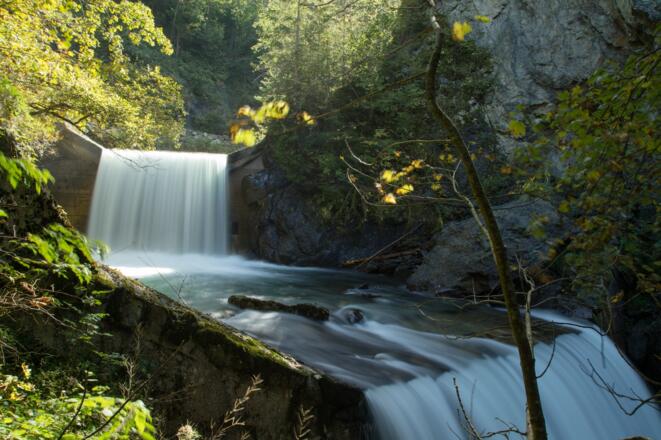Talbachklamm mit Wehrmauer