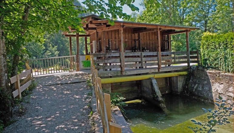 Wehranlage Kohlstatt - Station 10 Kieferer Energiewanderweg
