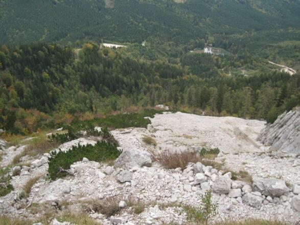 Ein Blick zurück zum Ausgangspunkt mit der Taferklause