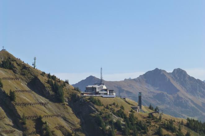 Bergstation Walmendinger Horn Bahn im Sommer