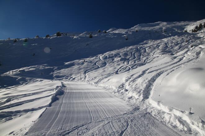 teils benützt man die Rodelbahn zur Koglhütte