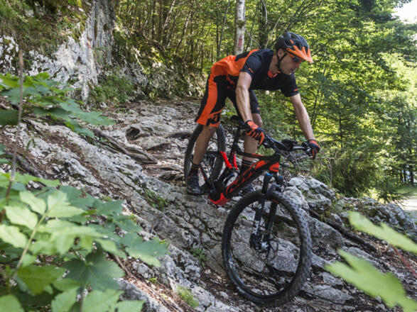 Technische Abfahrt auf der Trophy Trainingsstrecke G
