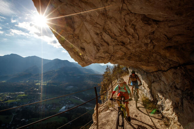Ein Höhepunkt auf der Trophy Trainingsstrecke ist die Ewige Wand