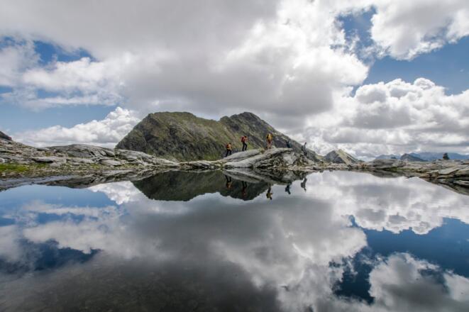 Vorbei am Trattensee im Trattenkar